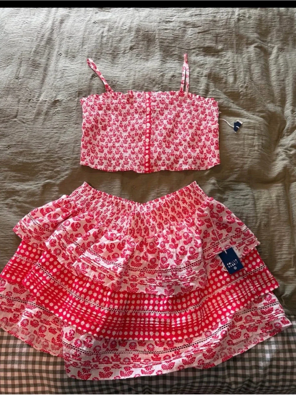 NWT Target x Roller Rabbit Collab Set Skirt and Top size XXL